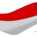 Funda Asiento Kymco 150 - 2007 Total Grip Fmx Covers - Rojo/Blanco
