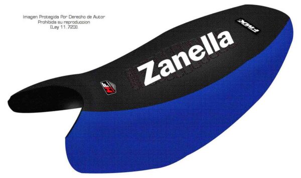 Funda Asiento Zanella RX 150 Z6 Series Fmx Covers - Negro/Azul/Blanco