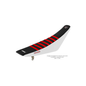 Funda Asiento Honda Nxr 125 Bros Rib Fmx Covers - Negro/Blanco/Rojo