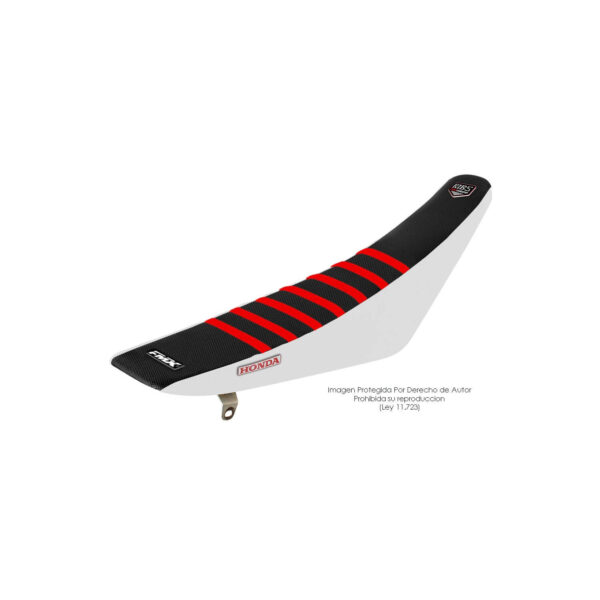 15 Funda Asiento Honda Nxr 125 Bros Rib Fmx Covers - Negro/Blanco/Rojo