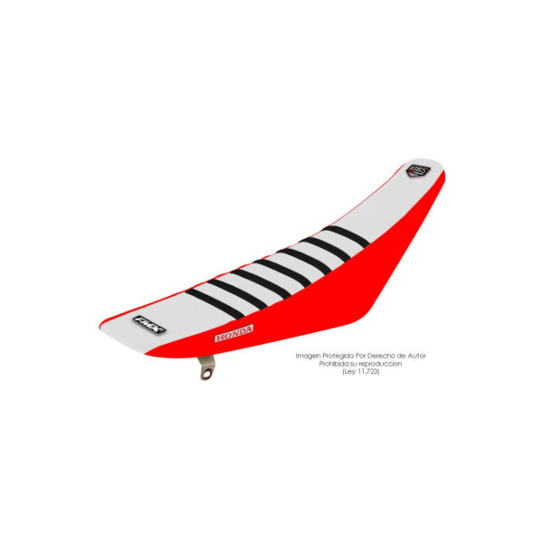 Funda Asiento Honda Nxr 125 Bros Rib Fmx Covers - Blanco/Rojo/Negro