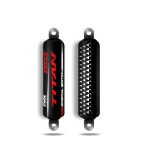 Funda Cubre Amortiguador Honda Titan - Granulated - Negro/Rojo
