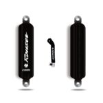 Combo Cubre Amortiguador ROUSER + Cub Palanca Regalo - Negro/Blanco