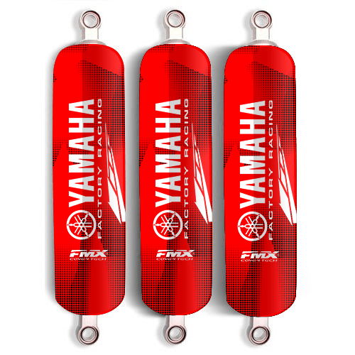 cubre amortiguador atv dep rojo granulated Fundas Cubre Amortiguador Yamaha Blaster Banshee Raptor Warrior "Granulated" - Rojo