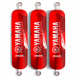 Fundas Cubre Amortiguador Yamaha Blaster Banshee Raptor Warrior "Granulated" - Rojo