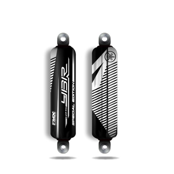 Funda Cubre Amortiguador Yamaha Ybr 125 - Granulated - Negro/Blanco