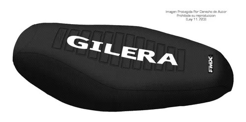 Funda Asiento Gilera Smash Full Series Fmx Covers - Negro/Negro/Blanco