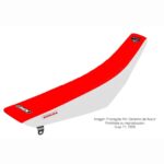 Funda Asiento Honda Crf 250 18/21 - 450 17/20 Plisada Fmx Covers - Rojo/Blanco