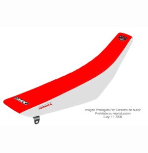 Funda Asiento Honda Crf 250 18/21 - 450 17/20 Plisada Fmx Covers - Rojo/Blanco