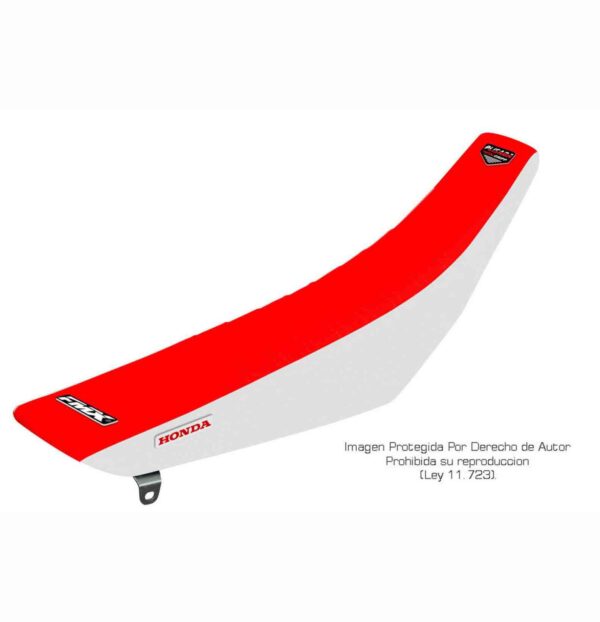 Funda Asiento Honda Crf 250 18/21 - 450 17/20 Plisada Fmx Covers - Rojo/Blanco