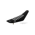 Funda Asiento Suzuki Ax 100 Rib Fmx Covers - Negro/Negro/Blanco