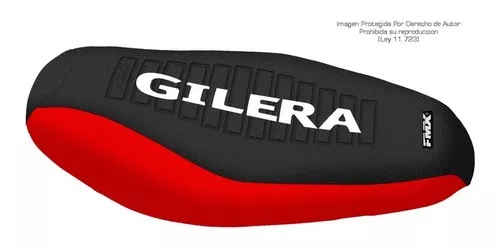 Funda Asiento Gilera Smash Full Series Fmx Covers - Negro/Rojo/Blanco