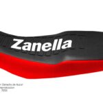Funda Asiento Zanella Zr 150 Series Fmx Covers - Negro/Rojo/Blanco