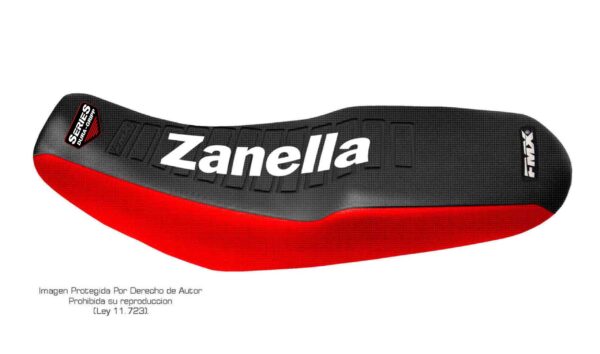 Funda Asiento Zanella Zr 150 Series Fmx Covers - Negro/Rojo/Blanco