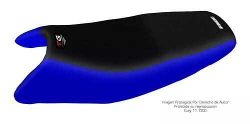 Funda Asiento Motomel Series 2 Total Grip Fmx Covers - Negro/Azul
