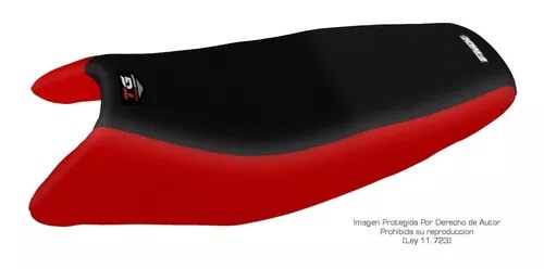 Funda Asiento Motomel Series 2 Total Grip Fmx Covers - Negro/Rojo