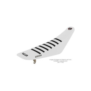 Funda Asiento Suzuki Ax 100 Rib Fmx Covers - Blanco/Blanco/Negro