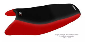 Funda Asiento Motomel Series 2 Total Grip Fmx Covers - Negro/Rojo