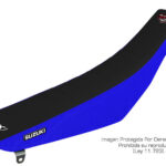 Funda Asiento Suzuki Ax 100 Plisada Fmx Covers - Negro/Azul