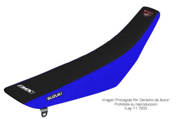 Funda Asiento Suzuki Ax 100 Plisada Fmx Covers - Negro/Azul