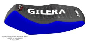 Funda Asiento Gilera 125 Qm Series Fmx Covers - Negro/Azul/Blanco