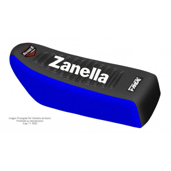 Funda Asiento Zanella Top - Sol Series Fmx Covers - Negro/Azul/Blanco