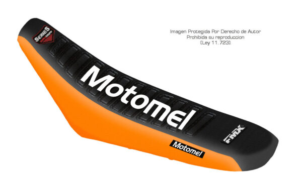 Funda Asiento Motomel Xmm 250 Series Fmx Covers - Negro/Naranja/Blanco