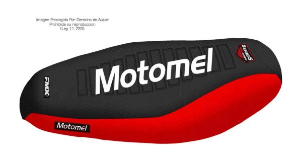 Funda Asiento MOTOMEL BIT 110 Series FMX Covers - Negro/Rojo/Blanco