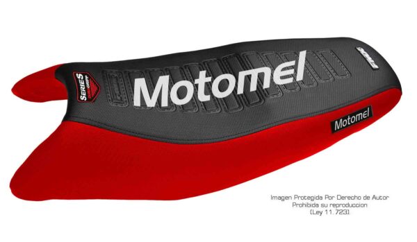 Funda Asiento Motomel Series 2 Series Fmx Covers - Negro/Rojo/Blanco