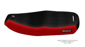 Funda Asiento Motomel Eco 70 Total Grip Fmx Covers - Negro/Rojo