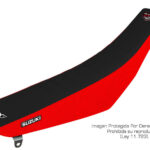 Funda Asiento Suzuki Ax 100 Plisada Fmx Covers - Negro/Rojo