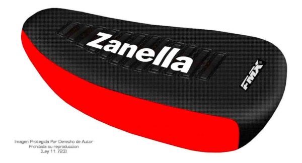 Funda Asiento Zanella Hot 90 Shot Series Fmx Covers - Negro/Rojo/Blanco