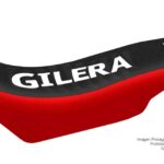 Funda Asiento Gilera Rally Smx 400 - 2013 Series Fmx Covers - Negro/Rojo/Blanco