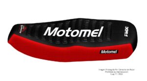 Funda Asiento Motomel DLX Deluxe 110 Series Fmx Covers - Negro/Rojo/Blanco