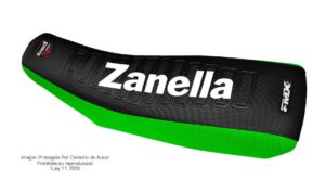 Funda Asiento Zanella Tt 250 Series Fmx Covers - Negro/Verde/Blanco