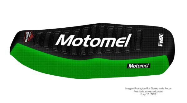 Funda Asiento Motomel DLX Deluxe 110 Series Fmx Covers - Negro/Verde/Blanco