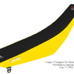 Funda Asiento Suzuki Dr 250/350 Plisada Fmx Covers - Negro/Amarillo