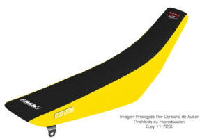 Funda Asiento Suzuki Dr 250/350 Plisada Fmx Covers - Negro/Amarillo