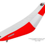 Funda Asiento Honda Crf 250 18/21 - 450 17/20 Ultra Grip Fmx Covers - Blanco/Rojo