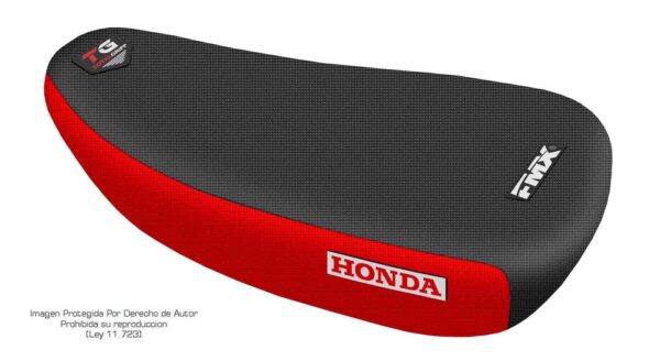 5 Funda Asiento Honda Dax CT 70 Total Grip Fmx Covers - Negro/Rojo