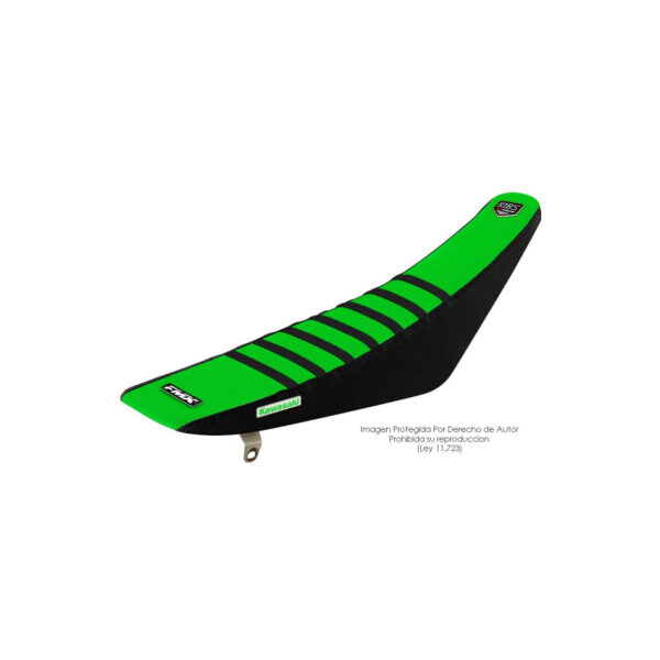 Funda Asiento Kawasaki Kdx 220 - 95/07 Rib Fmx - Verde/Negro/Negro
