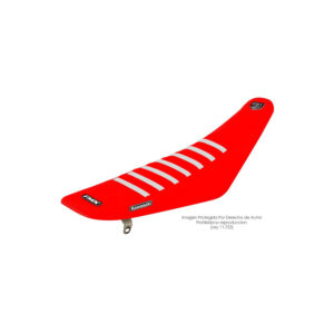 Funda Asiento Kawasaki Kx 125/250 - 92/96 Rib Fmx Covers - Rojo/Rojo/Blanco