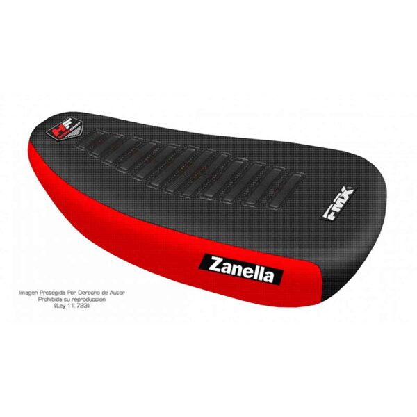 NR Funda Asiento Zanella Hot 90 Shot HF Fmx Covers - Negro/Rojo