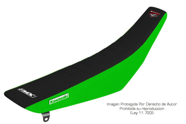 Funda Asiento Kawasaki Kx 125/250 - 92/96 Plisada Fmx Covers - Negro/Verde
