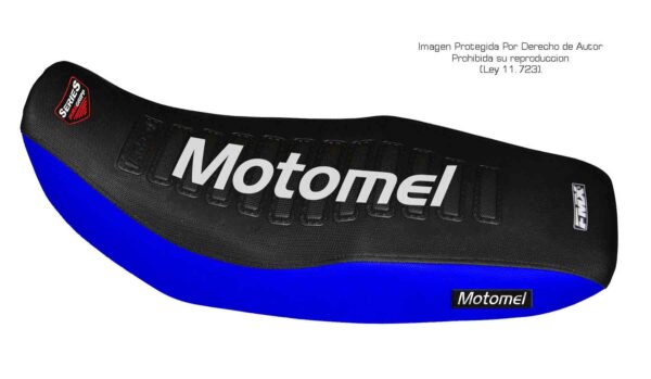 Funda Asiento Motomel Skua 150 - 200 - 250 Series Fmx Covers - Negro/Azul/Blanco