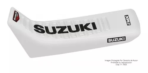 Funda Asiento Suzuki Dr 650R - S 92/93 - 650R - S - Re 94 - 650S - Re 95 Series Fmx Covers - Blanco/Blanco/Negro