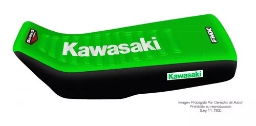 Funda Asiento Kawasaki Klr 650 - 87/18 Series Fmx Covers - Verde/Negro/Blanco