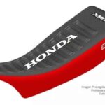 Funda Asiento Honda XL 600 R - 1985 Series Fmx Covers - Negro/Rojo/Blanco