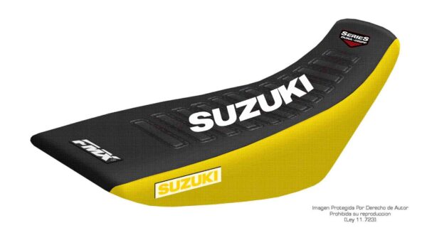 Funda Asiento Suzuki Rmz 250/450 - 2017 Series Fmx Covers - Negro/Amarillo/Azul
