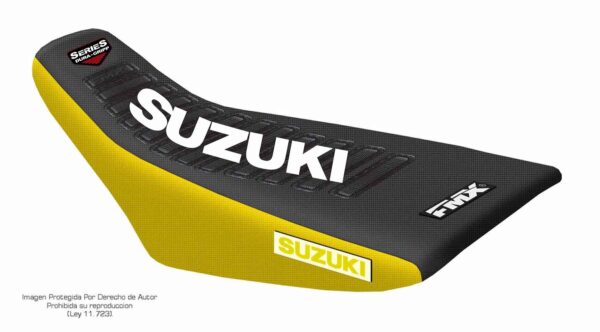 Funda Asiento Suzuki Rmz 250/450 - 2018 Series Fmx Covers - Negro/Amarillo/Blanco
